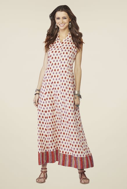 Global Desi Off White Faerie Maxi Dress Global Desi Off White Faerie Maxi Dress