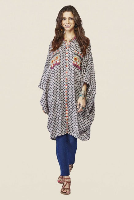Global Desi Multicolor Printed Tunic Global Desi Multicolor Printed Tunic