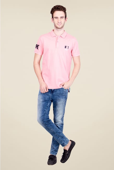 United Colors of Benetton Pink Polo T Shirt United Colors of Benetton Pink Polo T Shirt