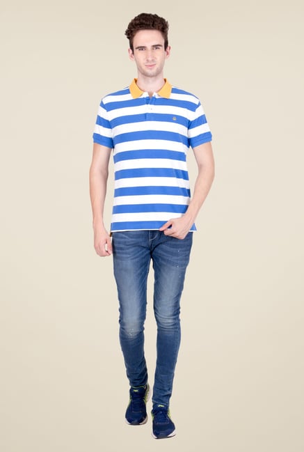 United Colors of Benetton Blue Polo T Shirt United Colors of Benetton Blue Polo T Shirt