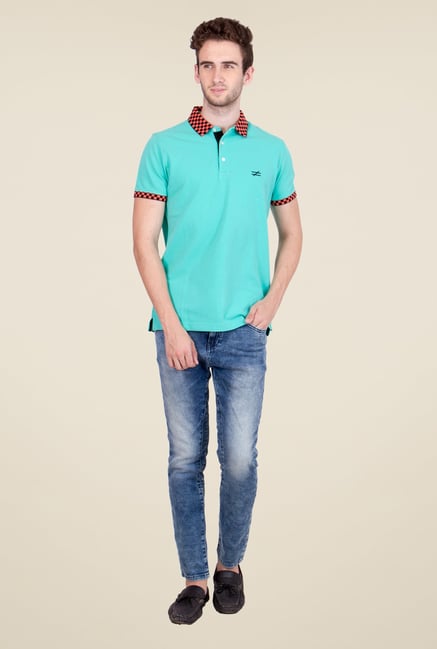 United Colors of Benetton Turquoise Polo T Shirt United Colors of Benetton Turquoise Polo T Shirt