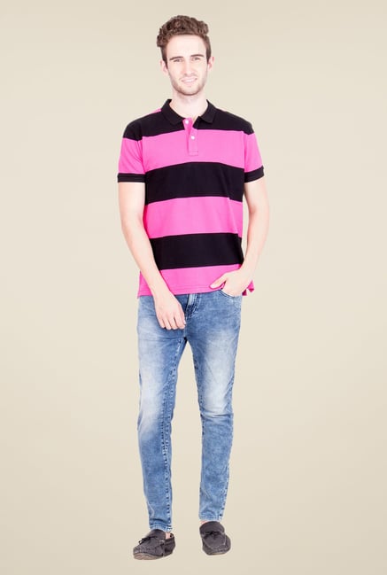 United Colors of Benetton Pink Polo T Shirt United Colors of Benetton Pink Polo T Shirt