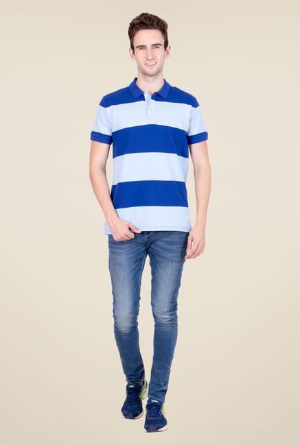 United Colors of Benetton Sky Blue Polo T Shirt United Colors of Benetton Sky Blue Polo T Shirt