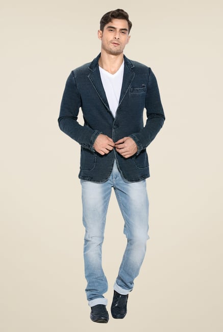Mufti Blue Slim Fit Blazer Mufti Blue Slim Fit Blazer