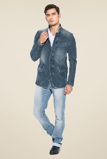 Mufti Blue Slim Fit Blazer Mufti Blue Slim Fit Blazer
