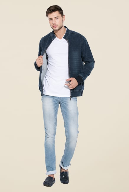 Mufti Blue Slim Fit Jacket Mufti Blue Slim Fit Jacket