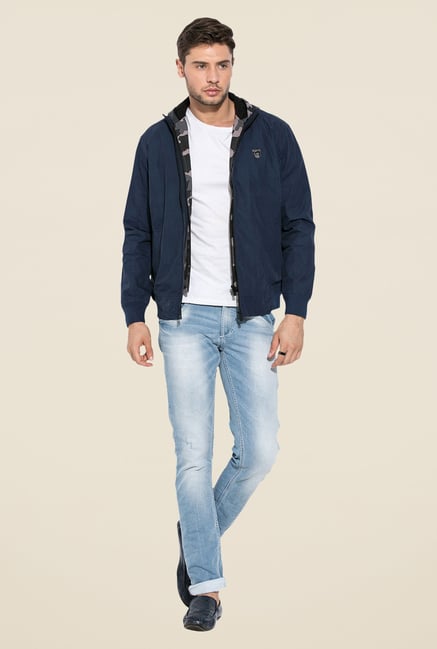 Mufti Blue Slim Fit Jacket Mufti Blue Slim Fit Jacket