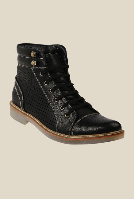 Bruno Manetti Black Biker Boots Bruno Manetti Black Biker Boots
