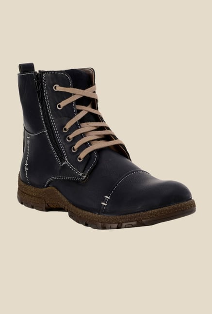 Bruno Manetti Black Biker Boots Bruno Manetti Black Biker Boots