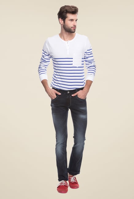 Mufti Grey Lightly Washed Skinny Fit Jeans Mufti Grey Lightly Washed Skinny Fit Jeans