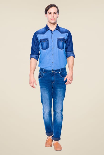 Mufti Dark Blue Skinny Fit Jeans Mufti Dark Blue Skinny Fit Jeans