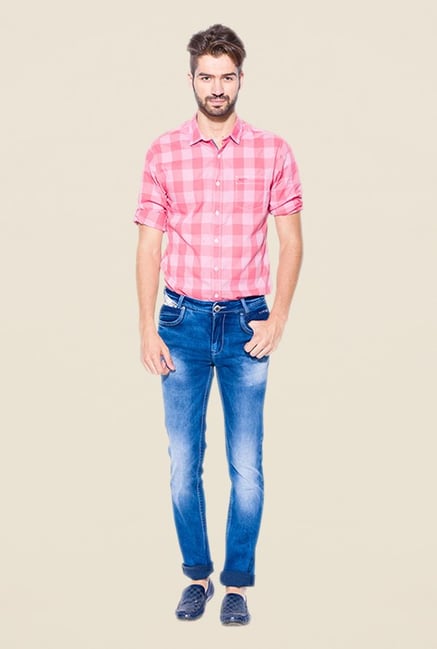 Mufti Medium Blue Slim Fit Jeans Mufti Medium Blue Slim Fit Jeans