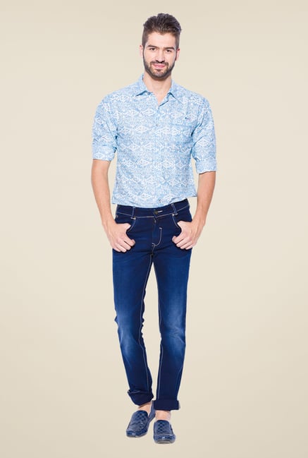 Mufti Blue Straight Fit Jeans Mufti Blue Straight Fit Jeans