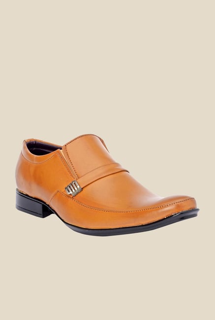 Bruno Manetti Tan Formal Slip-Ons Bruno Manetti Tan Formal Slip-Ons
