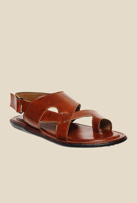 Bruno Manetti Tan Back Strap Sandals Bruno Manetti Tan Back Strap Sandals