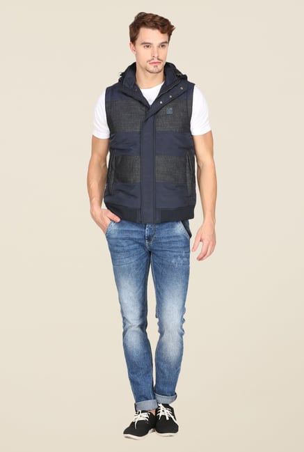 Mufti Navy Slim Fit Jacket Mufti Navy Slim Fit Jacket
