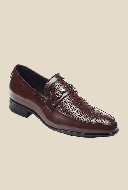 Bruno Manetti Brown Formal Slip-Ons Bruno Manetti Brown Formal Slip-Ons
