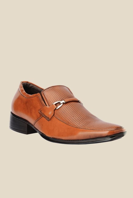 Bruno Manetti Tan Formal Slip-Ons Bruno Manetti Tan Formal Slip-Ons