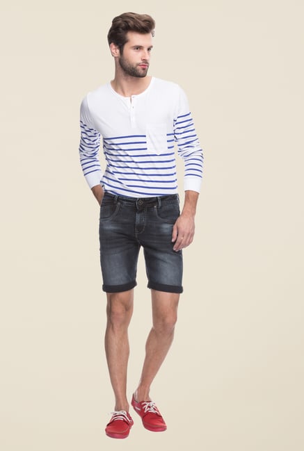 Mufti Black Denim Shorts Mufti Black Denim Shorts