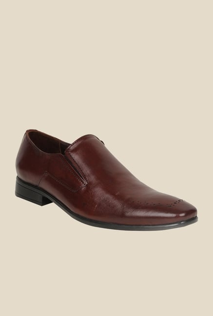 Bruno Manetti Brown Formal Slip-Ons Bruno Manetti Brown Formal Slip-Ons