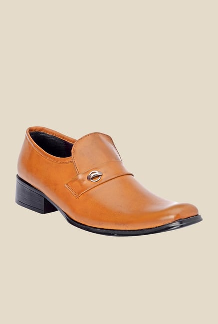 Bruno Manetti Tan Formal Slip-Ons Bruno Manetti Tan Formal Slip-Ons