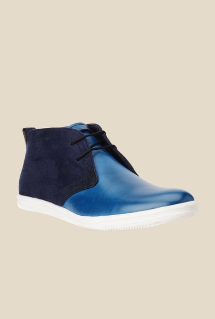 Bruno Manetti Navy & Blue Chukka Shoes Bruno Manetti Navy & Blue Chukka Shoes