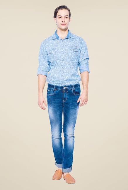 Mufti Dark Blue Straight Fit Jeans Mufti Dark Blue Straight Fit Jeans