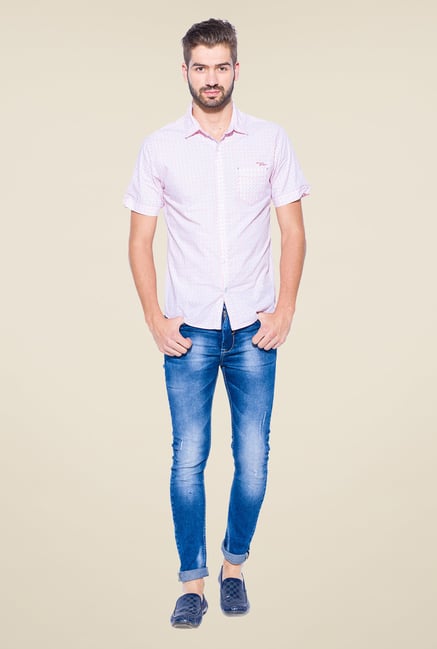 Mufti Pink Printed Shirt Mufti Pink Printed Shirt