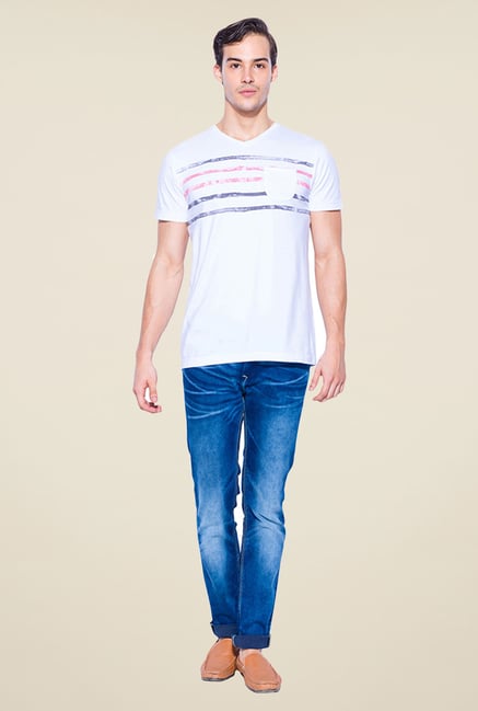 Mufti Green Slim Fit V Neck T Shirt Mufti Green Slim Fit V Neck T Shirt