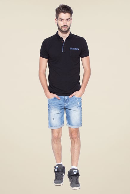 Mufti Black Slim Fit Polo T Shirt Mufti Black Slim Fit Polo T Shirt