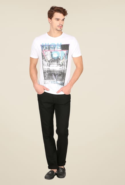 Mufti Black Solid Jeans Mufti Black Solid Jeans
