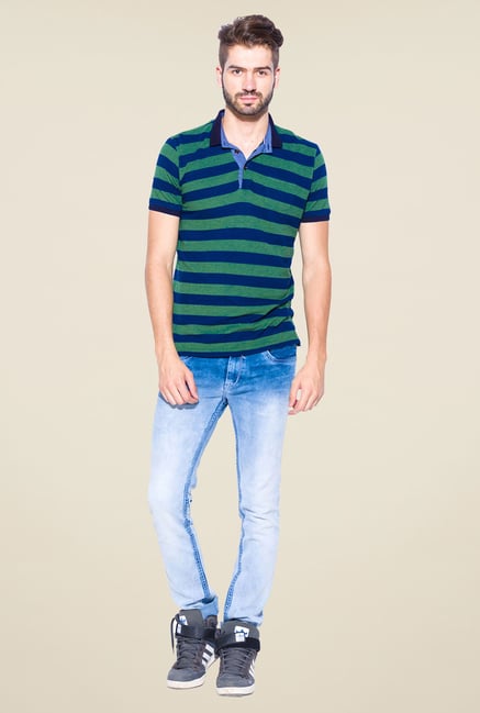 Mufti Green Slim Fit Polo T Shirt Mufti Green Slim Fit Polo T Shirt