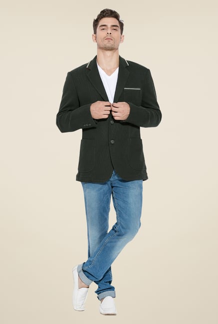 Mufti Olive Slim Fit Blazer Mufti Olive Slim Fit Blazer