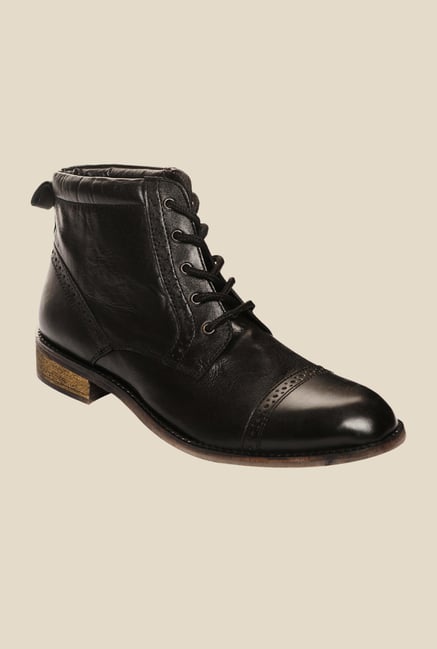 Bruno Manetti Black Biker Boots Bruno Manetti Black Biker Boots