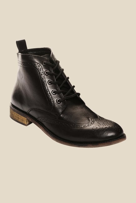 Bruno Manetti Black Brogue Boots Bruno Manetti Black Brogue Boots