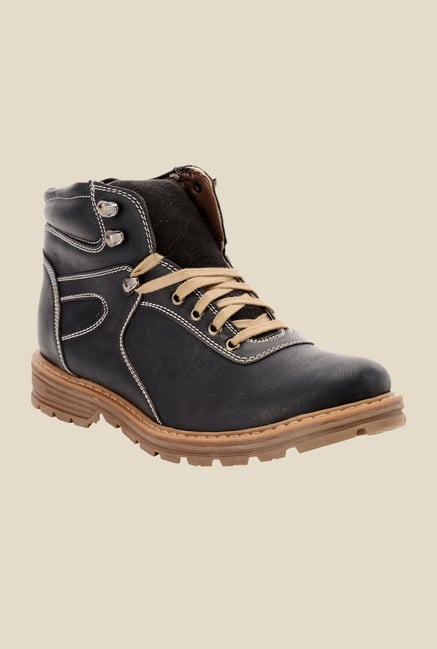 Bruno Manetti Black Biker Boots Bruno Manetti Black Biker Boots