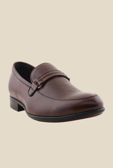 Bruno Manetti Brown Formal Slip-Ons Bruno Manetti Brown Formal Slip-Ons