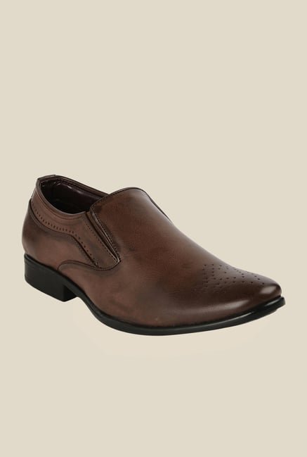 Bruno Manetti Brown Formal Slip-Ons Bruno Manetti Brown Formal Slip-Ons
