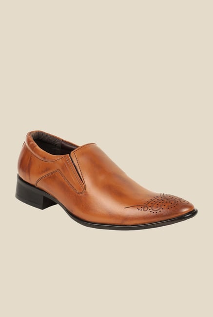 Bruno Manetti Tan Formal Slip-Ons Bruno Manetti Tan Formal Slip-Ons