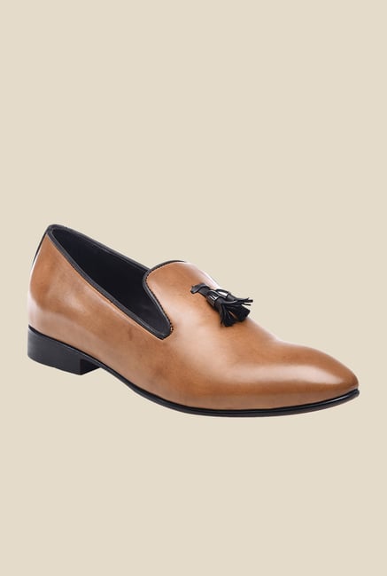 Bruno Manetti Teak & Black Casual Moccasins Bruno Manetti Teak & Black Casual Moccasins