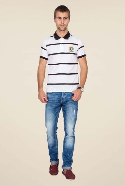 Mufti Medium Blue Distressed Jeans Mufti Medium Blue Distressed Jeans