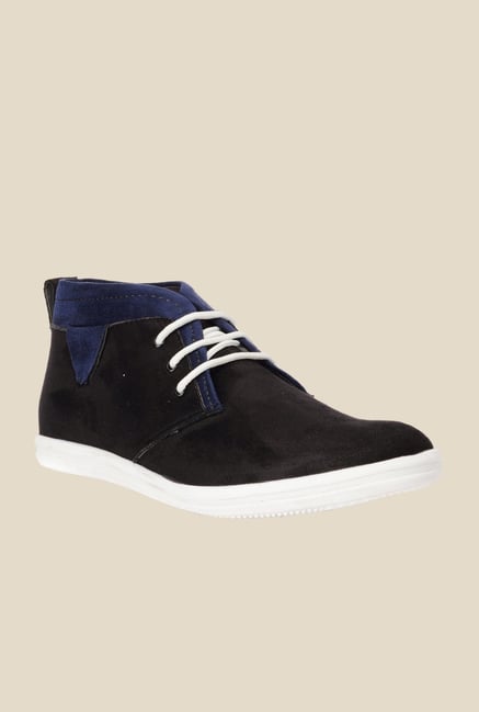 Bruno Manetti Black & Navy Chukka Shoes Bruno Manetti Black & Navy Chukka Shoes