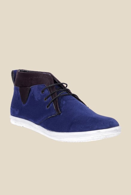 Bruno Manetti Blue & Black Chukka Shoes Bruno Manetti Blue & Black Chukka Shoes
