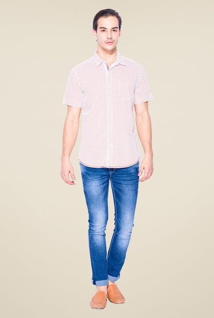Mufti Red Printed Shirt Mufti Red Printed Shirt