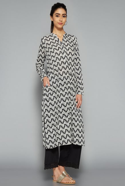 Utsa by Westside Black Printed Kurta Utsa by Westside Black Printed Kurta