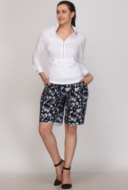 Kaaryah White Solid Linen Shirt Kaaryah White Solid Linen Shirt