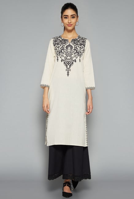 Utsa by Westside Off White Printed Kurta Utsa by Westside Off White Printed Kurta