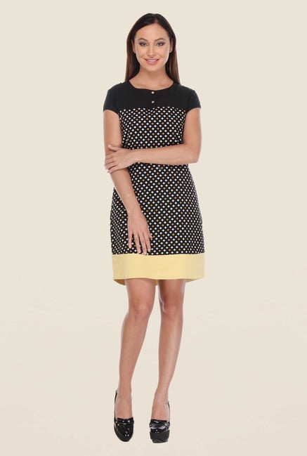 Kaaryah Black Printed Dress Kaaryah Black Printed Dress