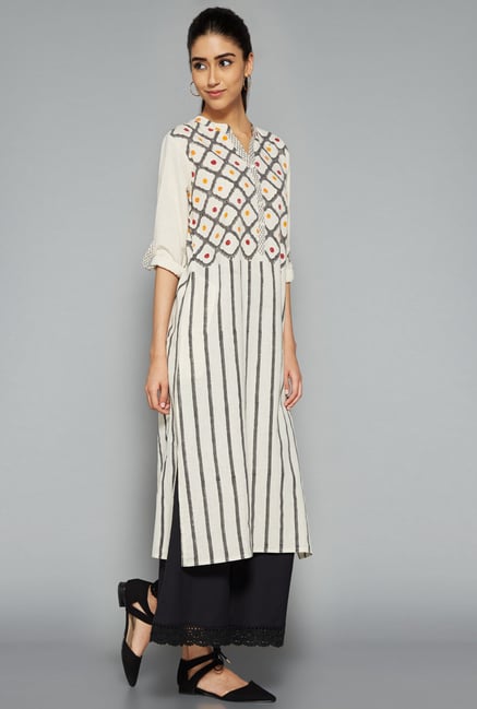 Utsa by Westside Off White Printed Kurta Utsa by Westside Off White Printed Kurta