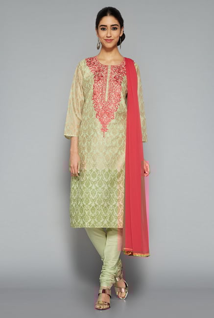 Vark by Westside Green Printed Suit Set Vark by Westside Green Printed Suit Set